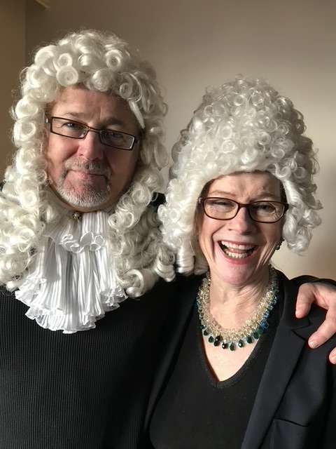 Bill and Holly looking very much like baroque composers